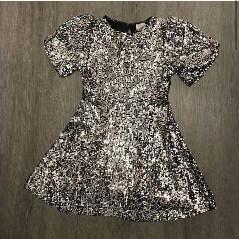 ZARA Silver Sequence Dress